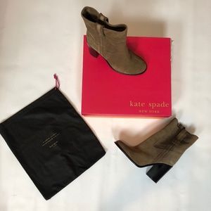 *NWT* Kate Spade Baise Block Heel Suede Boots